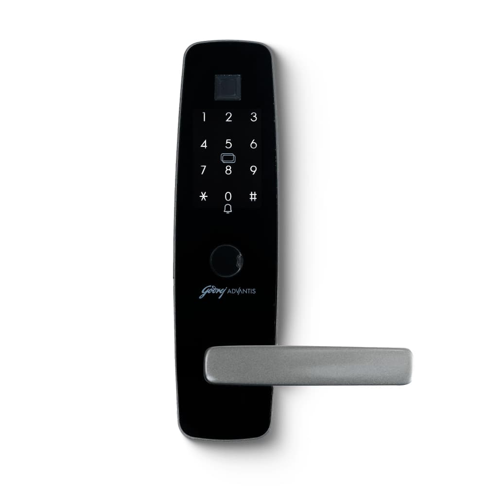 Godrej Smart Lock | Made in India Digital Lock For Main Door I Advanced & Highly Secure | 9 in 1 Access | NFC,Smart Watch,BLE Remote,Wi-Fi,Fingerprint I Grey I 3 Years Warranty